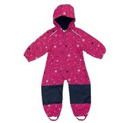 Kids Softshell Fleece Lined Rain Suit - pink - 6-12 months