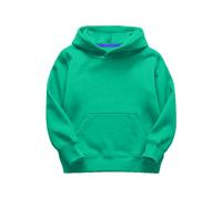 Kids Solid Basic Daily Loose Hoodie Fleece Long Sleeve Warm Hooded Sweatshirt Aesthetic Preppy Clothes Pullover Casual Tops Toddler Boys Girls Outfits Clothes (Green, 7-8 Years)