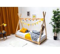 Kids Solid Pine Teepee Tent Bed Frame - Single 3Ft