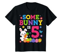 Kids Some Bunny is 5 Easter Day 5th Birthday Party T-Shirt