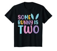 Kids Some Bunny is Two Cute Bunny 2nd Birthday 2 Years Old Kids T-Shirt