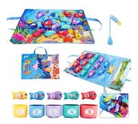 Kids Sorting Counting Game,Fabric Color Sorting Number Counting Toy - Educational Game Fishing Play Activity for Living Room Classroom Sensory Corner