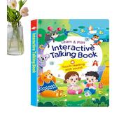 Kids Sound Books,Word Learning Toy USB Rechargeable | Educational Toy Book | for Kids Children Girls Traveling Car Hotel Outdoor Home Schools Kindergarten