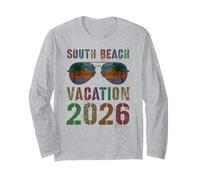 Kids South Beach Vacation 2026 Trip Holiday Vacay Matching Long Sleeve T-Shirt