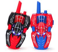 Kids Spider Walkie Talkies Toys for 3 4 5 Year Old Boys,Outdoor Toys Gifts for 5-6-7-8 Years Boy Girl Birthday Presents for Kids Age 3-6-9 Two-Way Radio Walkie Talkies for Camping Hiking Garden Toy