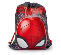 Kids Spiderman Trainer Bags Officially Licensed Nursery School Swim Camping Beach Travel PE KIT Adjustable Drawstrings Children Lightweight Backpack Outdoor Sports Gear