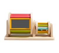 Kids Spin Drum Play Kit - Sensory Toys Rolling Drum Puzzles, Colorful Rainbow Fabric Ball Kit, Fun Educational Toy for Easter, Children’s Day, Birthday, Indoor Outdoor Play and Learning Activities