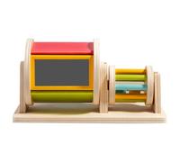 Kids Spin Drum - Play Kit Sensory Toys Rolling Drum Puzzles Toy,Spin Rainbow Drum, Colorful Rainbow Fabric Ball Kit Toys for Easter, Children's Day, Birthday