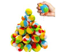 Kids Sponge Balls - 60 Pack Soft Absorbent Water Toys, Reusable Outdoor Splash Fun for Summer Beach | PP Cotton, 4g Each, Party Yard Backyard Lawn Grass Garden Park, Boys Girls Children, Safe Play
