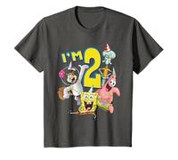 Kids SpongeBob SquarePants 2nd Birthday Today I'm 2 T-Shirt