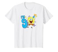 Kids SpongeBob SquarePants Birthday Hat, I'm 9 T-Shirt