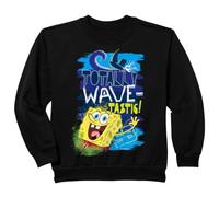 Kids SpongeBob SquarePants Kids Surf Waves Fun Sports 90s Retro Sweatshirt