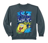 Kids SpongeBob SquarePants Kids Surf Waves Fun Sports Retro 90s Sweatshirt
