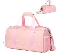 Kids' Sports Bags Duffle Bags Children Dance Bag for Girls Gym Bag Womens Weekend Bag with Shoe Compartment