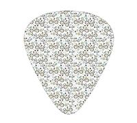 Kids Sports Guitar Picks Picks 12 Pack with Thin Box,Hipster Sports bike Skates Tennis Racket Boxing Gloves Chess WorkTheme,Special Guitar Plectrums Gift Set for Guitarist