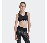 Adidas Techfit Power React Junior Sports Bra Black 9-10 Years Girls