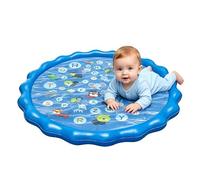 Kids Sprinkler Mat | 100cm Animal Prints Spray Edutainment - Non Slip Water Pad for Kids Outside - for Ages 2-10 Boy Girl Dog Pet Outdoor Backyard Garden Park Lawn Summer
