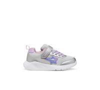 Geox J SPRINTYE Girl A Trainers, Silver/Lilac, 29 EU