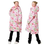 Kids Squishmallows Oversized Changing Robe Girls Fleece Jacket M 6-8 Years