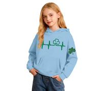 Kids St Patricks Day Shirt Dinosaur Unisex Top Heart Raglan Sleeve Design Lucky Loose Fit for Comfort Unicorn Blouse