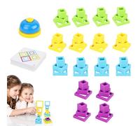Kids Stacking Blocks - Brain Teaser Preschool Learning Stacking Puzzle,Educational Exquisite Parents Kids Interaction for Creativity and Coordination for Childrens Day