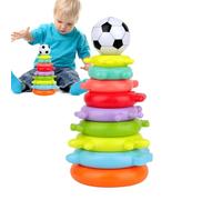 Kids Stacking Game - Sensory Stacking Ring - Educational Stacking Toys For Preschoolers Nurseries And On The Go