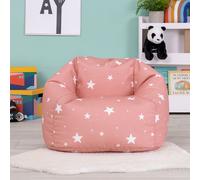 Kids Starry Skies Bean Bag Chair Grey Childrens Bean Bags ICON Pink One Size
