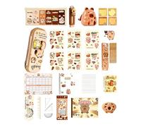 Kids Stationery Kit - Capibara Theme Classroom Rewards - Student Stationery Kit for Kindergarten Birthday Gift Son Daughter Family Friends Kids Teens