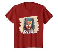 Kids Stay Wild Little One Cute Baby Fox Forest Nature T-Shirt