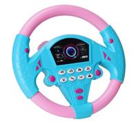 Kids Steering Wheel Toy Simulation Driving Car Toy Electric Early Education Simulation Steering Wheel Toys for Girls Boys