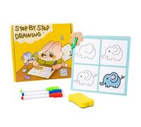 Kids Step-by-Step Drawing Practice Book Pen Control Training for Home or Classroom Educational Tool Toddler Pen Control Training