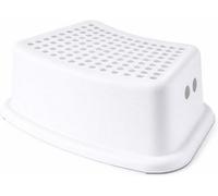 Kids Step Stool Non Slip Toddler Booster Step With Handles Strong Plastic Bathroom Sink Toilet Training Stool Grey