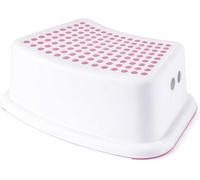Kids Step Stool Non Slip Toddler Booster Step With Handles Strong Plastic Bathroom Sink Toilet Training Stool Pink