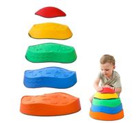 Kids Stepping Stones - Creative Sensory Play Set with Non-Slip Stepping Stones, Durable Indoor and Outdoor Activity Equipment | Educational Game for Building Hand-Eye Coordination, Focus
