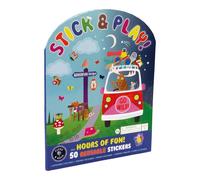 Kids Sticker Activity Book 50 Reusable Adventure Animals Birthday Gift Travel