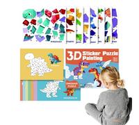 Kids Sticker Book - Airplane Travel Activity,Vehicle Dinosaur Theme Sticker By Numbers,for Kids Boys Girls Airplane Train Car Travel Preschool Homeschool Home Holiday