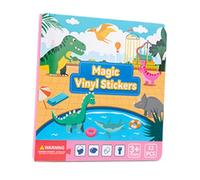 Kids Stickers Book Interactive Learning Tool, Quiet Books Fine Copy Gift, Dinosaur Scene