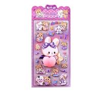 Kids Stickers, Safe & Easy to Use, 1 Sheet, Animal Plump Stickers, 3D Soft Belly Decals, Versatile Decoration, for Laptops, Phone Cases, Party Favors, Birthday Gift, Classroom Activities