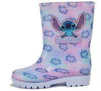 Kids Stitch Rubber Wellies Rain Boot Anti-Skid Rubber Welly Lightweight Officially Licensed Wellington Snow Boots Ice Grip Boots - Wellies 27862 Stitch 6 UK Ch