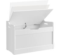 Kids Storage Chest with Lid Safety Hinges 2 in 1 Children Bench and Wooden Toy Box for Playroom Bedroom