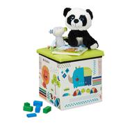 Kids storage ottoman Children's Cube Stool Lightweight Soft Lid Kids Toy Chest