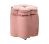 Kids Storage Pouffe FLOWER Flower Velvet Pink