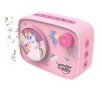 Kids Story Box Audio Player 500+ Preloaded Stories & Rhymes Kids Screen-Free Audio Player with Storybook DIY Art Kit Voice Recorder BT Early Education Machine, Bedtime & Learning Companion