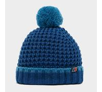 Kids' Striped Bobble Beanie Hat, Blue One Size