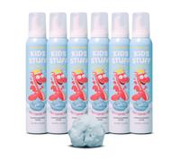 Kids Stuff Crazy Foaming Soap Blue with Apple Fragrance, Dermatologically Tested, Kids Body Foaming Soap, Gently Cleanses Young Skin, Vegan & Cruelty Free, 200ml (Pack of 6)