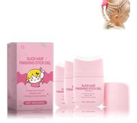 Kids Styling Gel, All Natural Hair Gel, Hair Pomade Stick, Moisturizing And Nutritious Ingredients, Long Lasting Frizz Control, Natural Ingredients for Wigs, Hair, Everyday St (80 g (Pack of 1), 3PC)