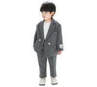 Kids Suit,Boys Double Breasted Classic Jacket For Boy Wedding Retro Casual Jacket Formal Double Breasted Sport Coat