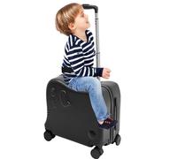 Kids Suitcase with Wheels | Elephant Rolling Bag Lightweight and Portable Design for Smooth Travel | Perfect Carry-on Luggage Boys Girls - Ideal Vacations, Preschool Trips, Airport Use, W