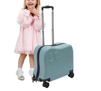 Kids Suitcase with Wheels | Elephant Rolling Bag Lightweight and Portable Design for Smooth Travel | Perfect Carry-on Luggage Boys Girls - Ideal Vacations, Preschool Trips, Airport Use, W