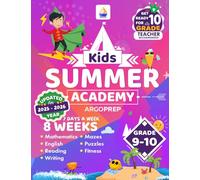 Kids Summer Academy by ArgoPrep - Grades 9-10: 8 Weeks of Math, Reading, Writing, Logic, Fitness | Online Access Included | Prevent Summer Learning Loss
